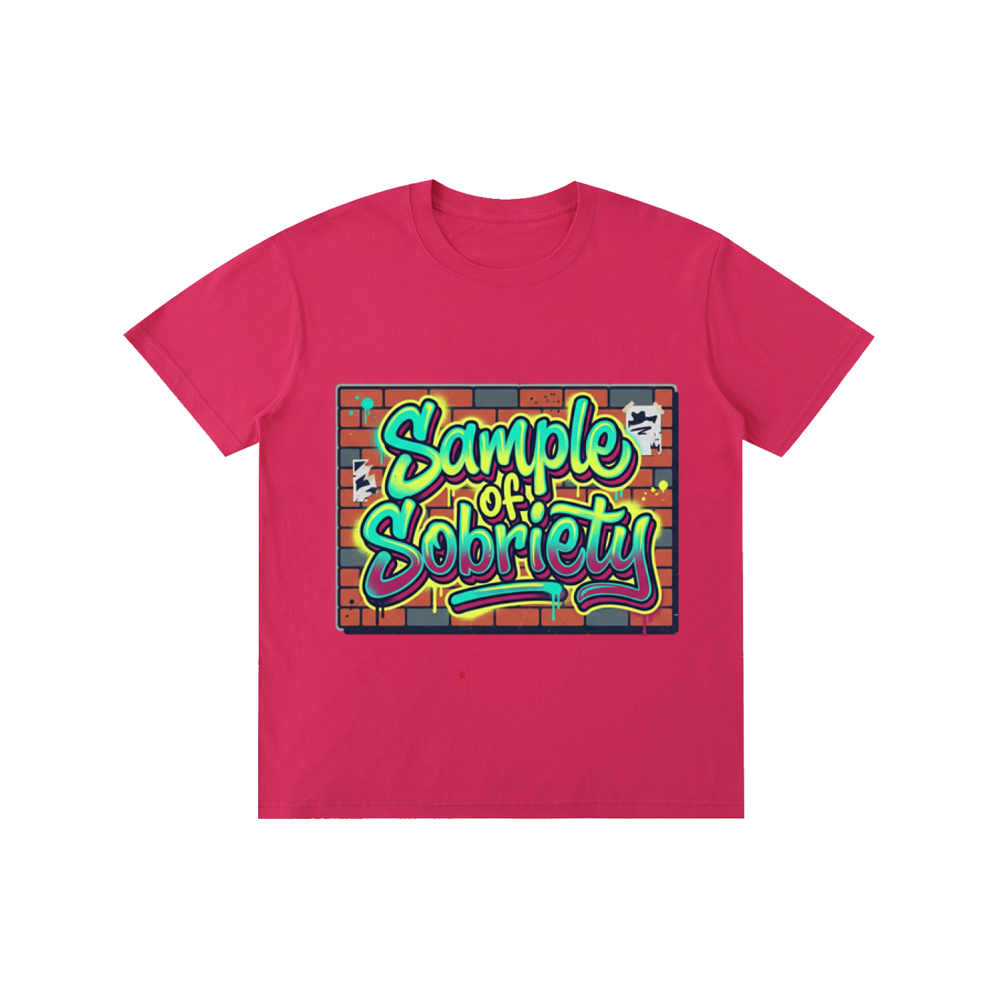 Pure Cotton Unisex Sample of Sobriety T-Shirt