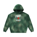 Unisex Sunfade Frayed Fleece Hoodie